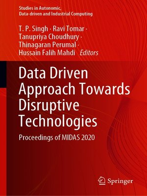 cover image of Data Driven Approach Towards Disruptive Technologies
